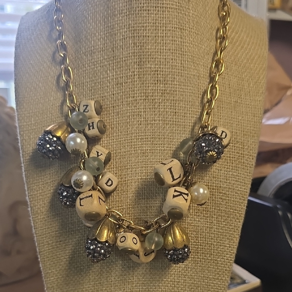 Signed Lenora Dame Alphabet Necklace